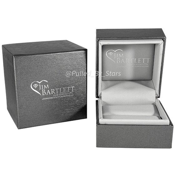 Boutique Jewelers Sleek Metallic Pewter Ring Presentation Gift Box NWOT - Picture 1 of 16